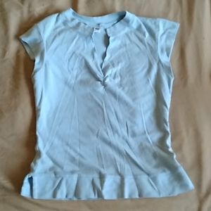 Ruched v-neck t-shirt
